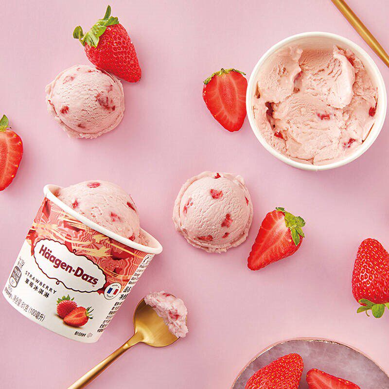 6杯哈根达斯雪糕法国进口冰淇淋81g100毫升免邮两件冰淇淋