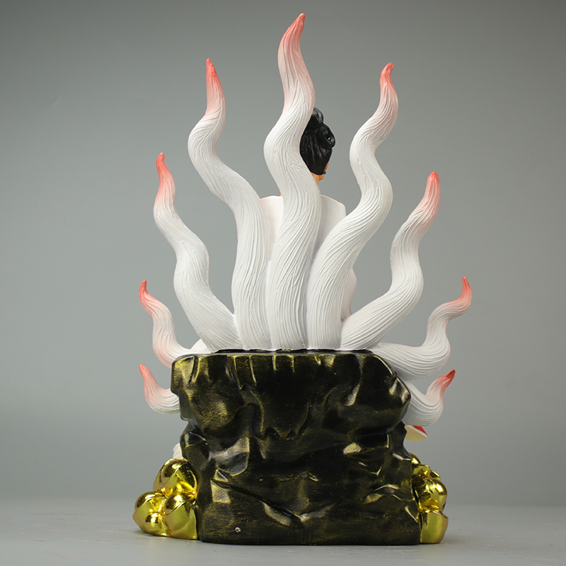 狐仙神像九尾狐仙娘娘供奉神像寺庙开光招桃花求姻缘招财道家摆件