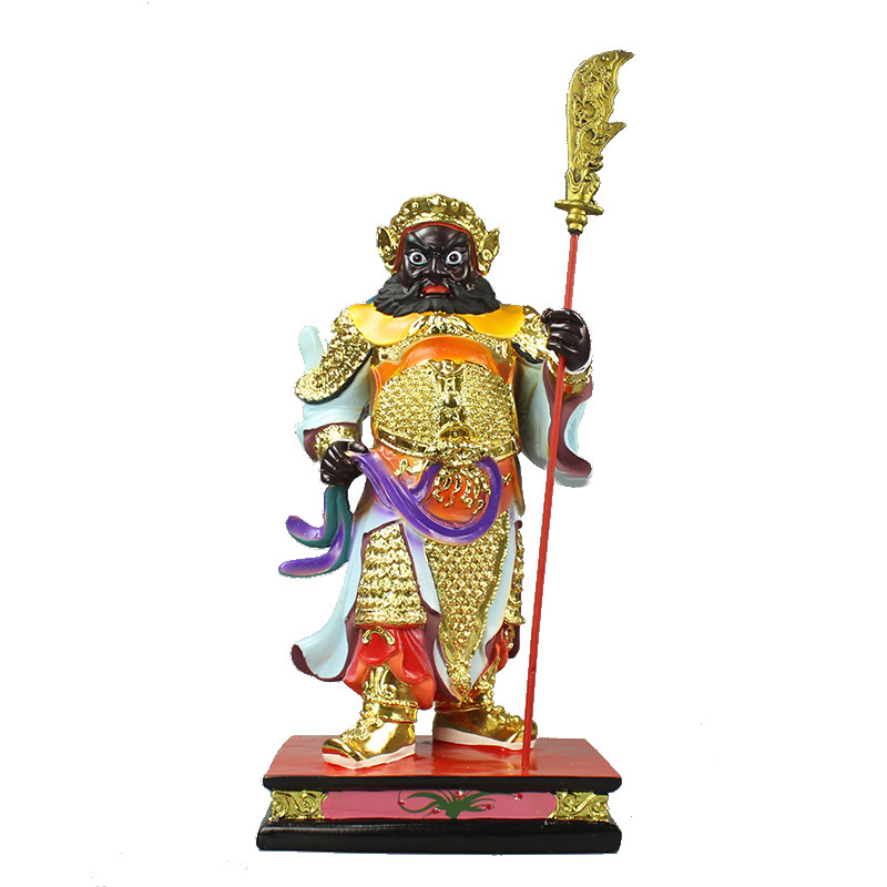 关平周仓神像关公周仓关平关公副将护法神像树脂彩绘道教摆件16寸