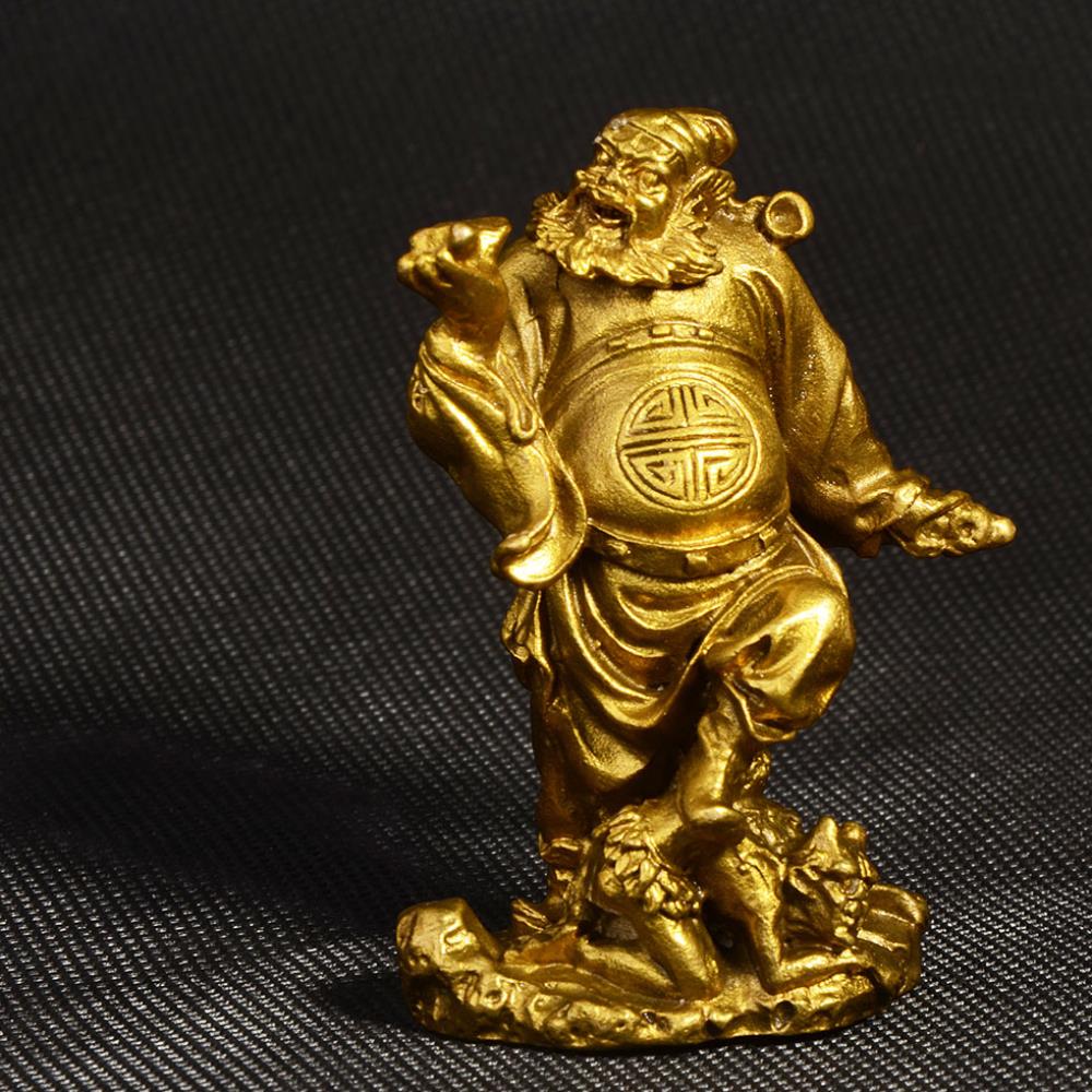 纯铜钟馗摆件魁星星点佛像化煞镇招财捉鬼天师摆件