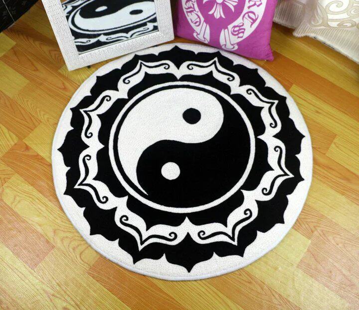 太极地垫中式圆形莲花打坐坐垫禅修道家定制地垫