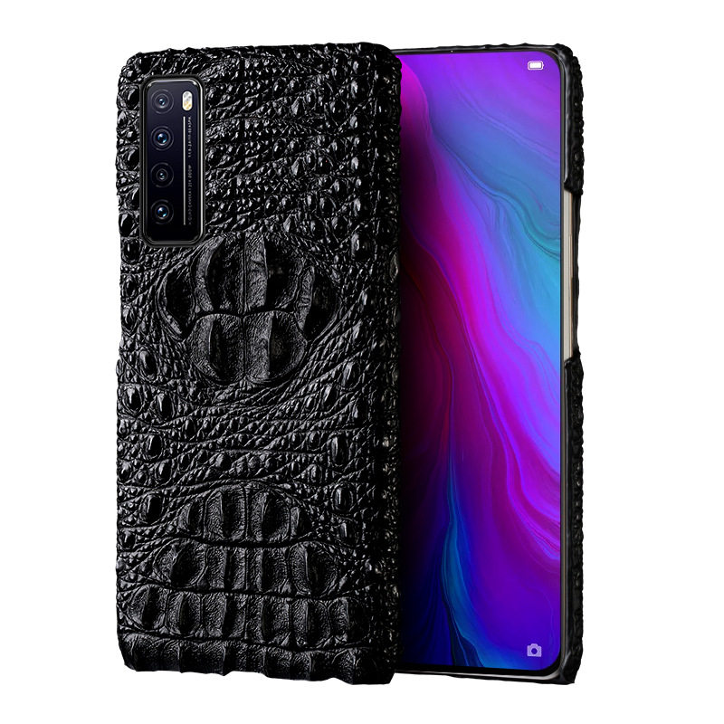 适用于huawei华为nova7手机机壳nova7pro真皮皮套leather手机保护套