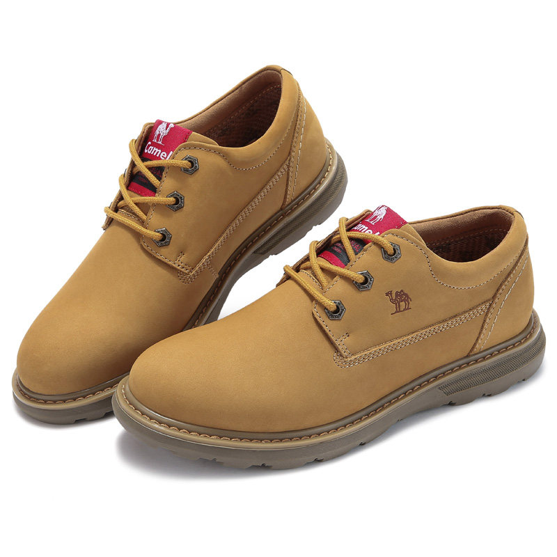 骆驼男鞋2019秋季潮流工装鞋真皮时尚马丁鞋户外休闲鞋子英伦皮鞋