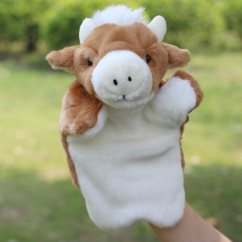 早教十二生肖手偶玩具动物手指节日礼物安抚玩偶手偶