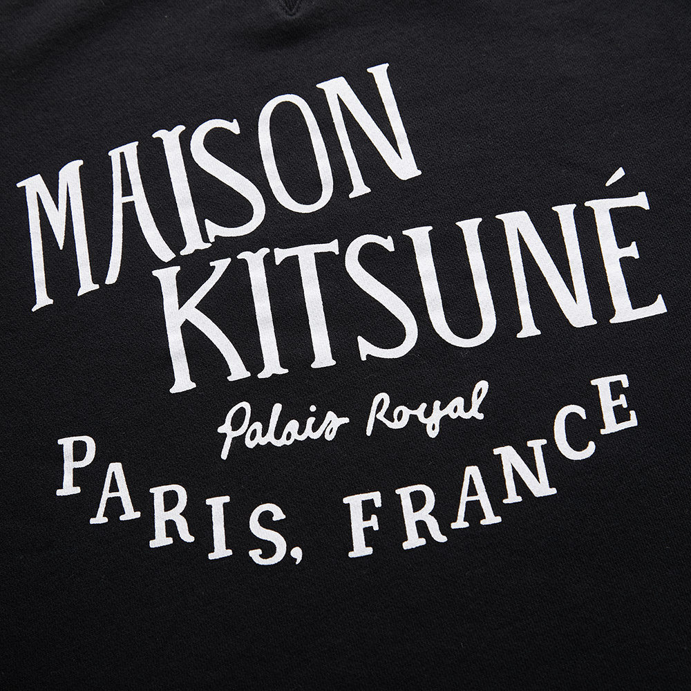 maison kitsune多色纯棉logo字母印花饰圆领长袖男士卫衣