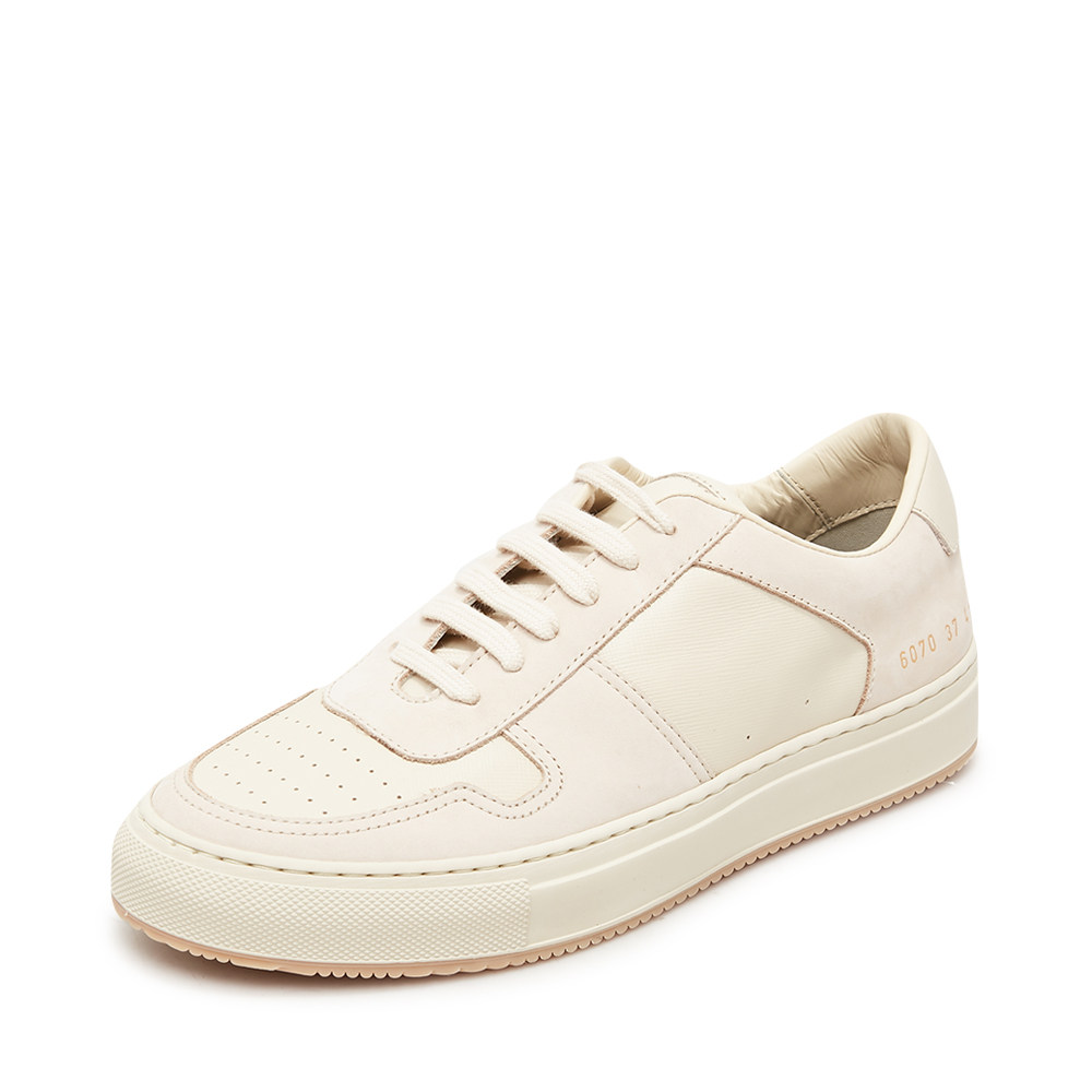 commonprojects经典奶茶茶色牛皮系带烫金女士休闲鞋运动鞋时尚休闲鞋