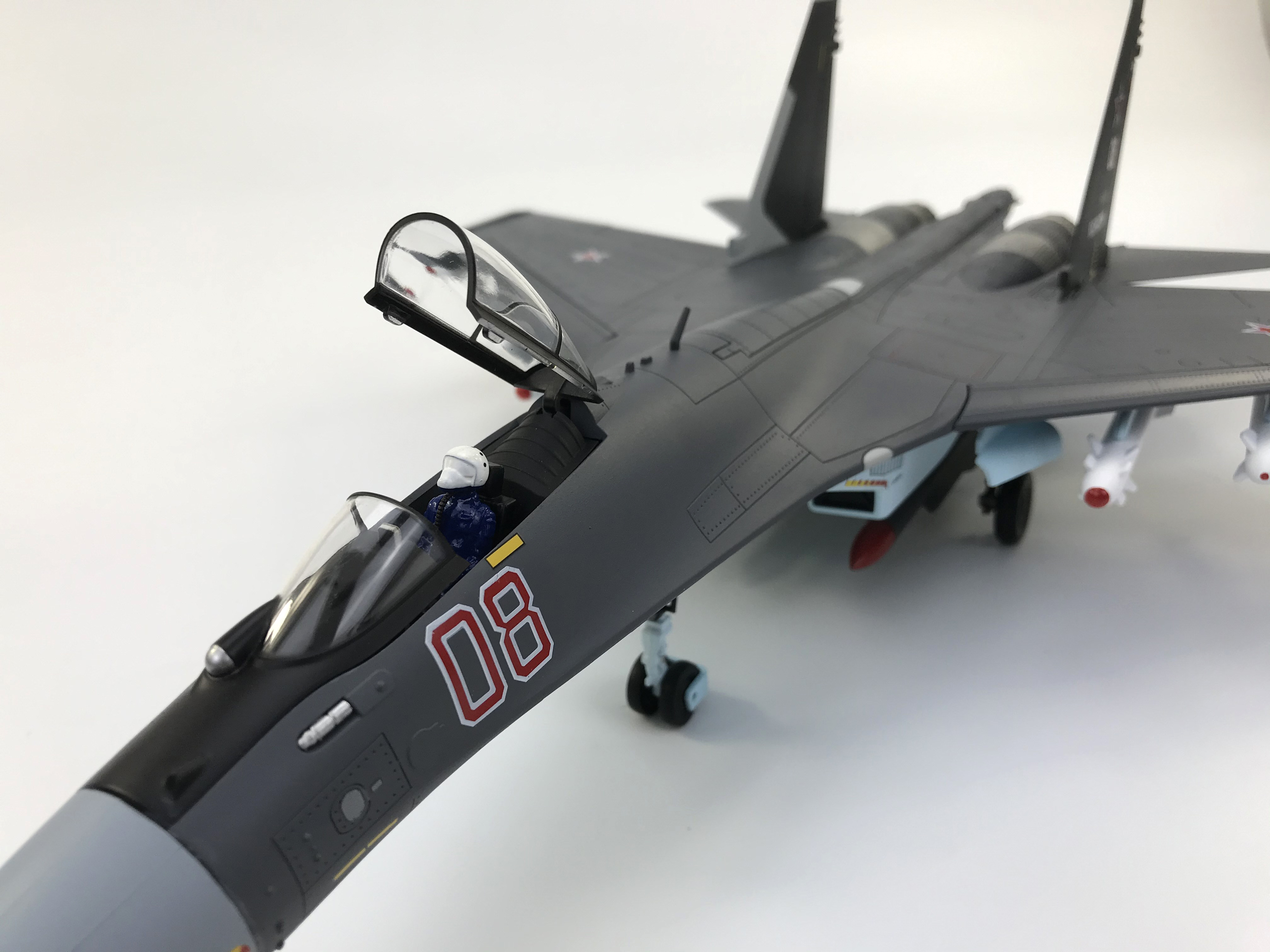 战斗机仿真飞机模型合金su35军事航模珠海航展定制飞机模型