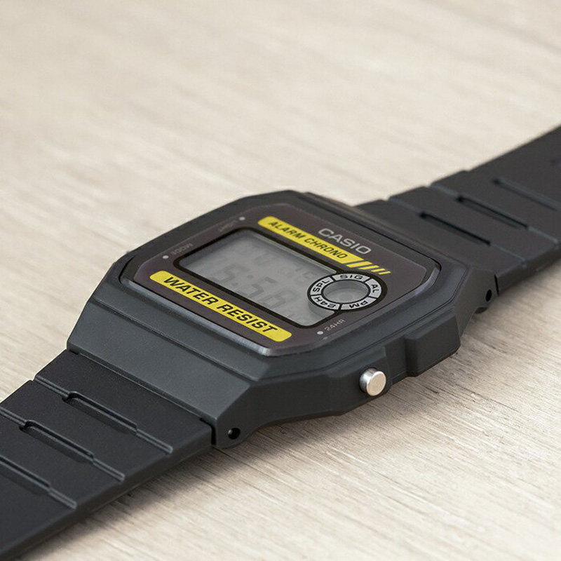 卡西欧手表casiof-94wa-9运动多功能防水黑色复古学生日韩腕表