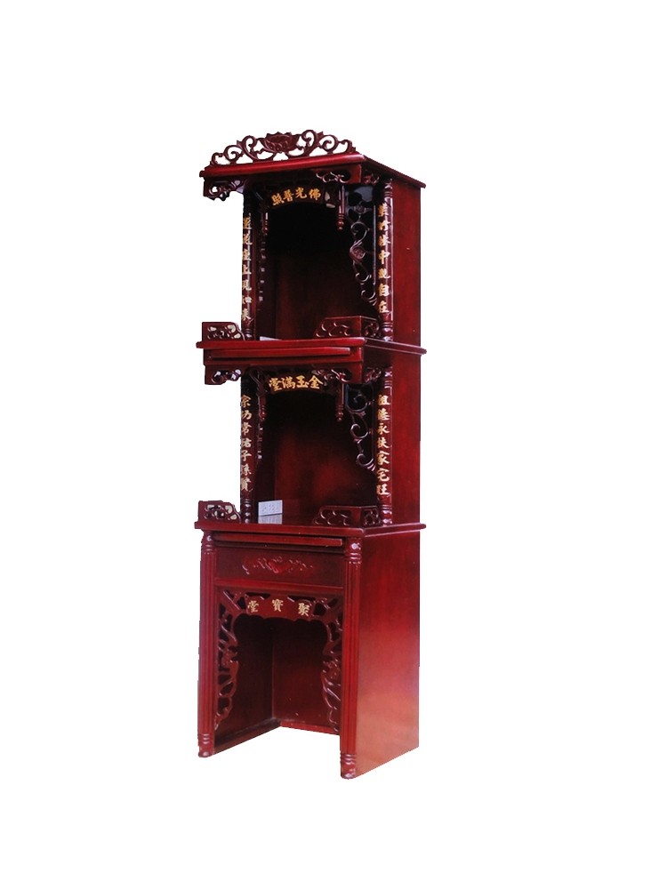 三层古典佛龛神台祖先佛像供台神龛供奉台佛柜拜神柜供桌立柜供桌
