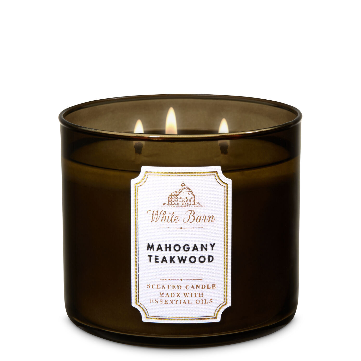 bbw桃花木柚木mahogany teakwood三芯室内香薰蜡烛bath&bodyworks