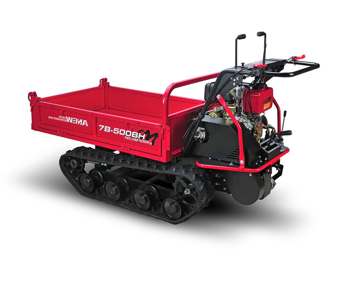 履带运输车地形柴油机爬坡搬运液压自卸农用车果园农用运输车辆