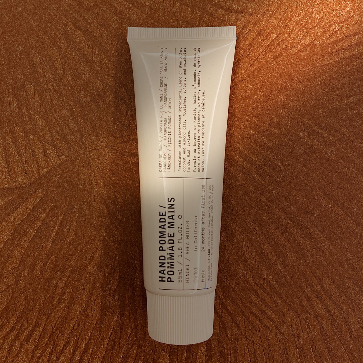 现货lelabohandpomade乳木果滋润护手55ml扁柏护手霜