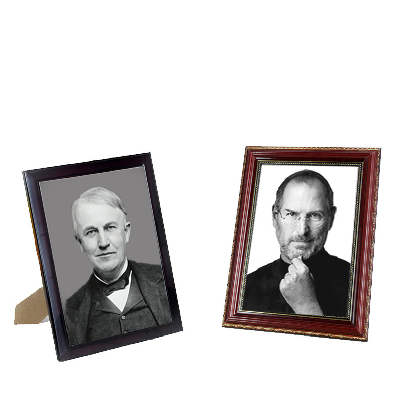 遗像像框老人相框桌摆挂墙实木12寸a4黑白相框