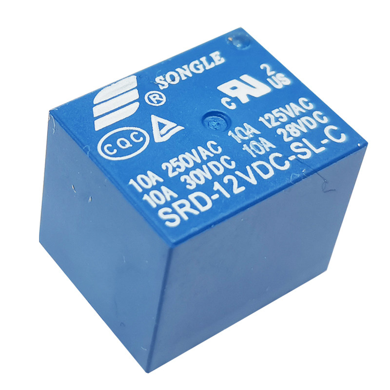 srd03v05v12v24vdcslac松乐继电器4脚5脚3v蓝色继电器