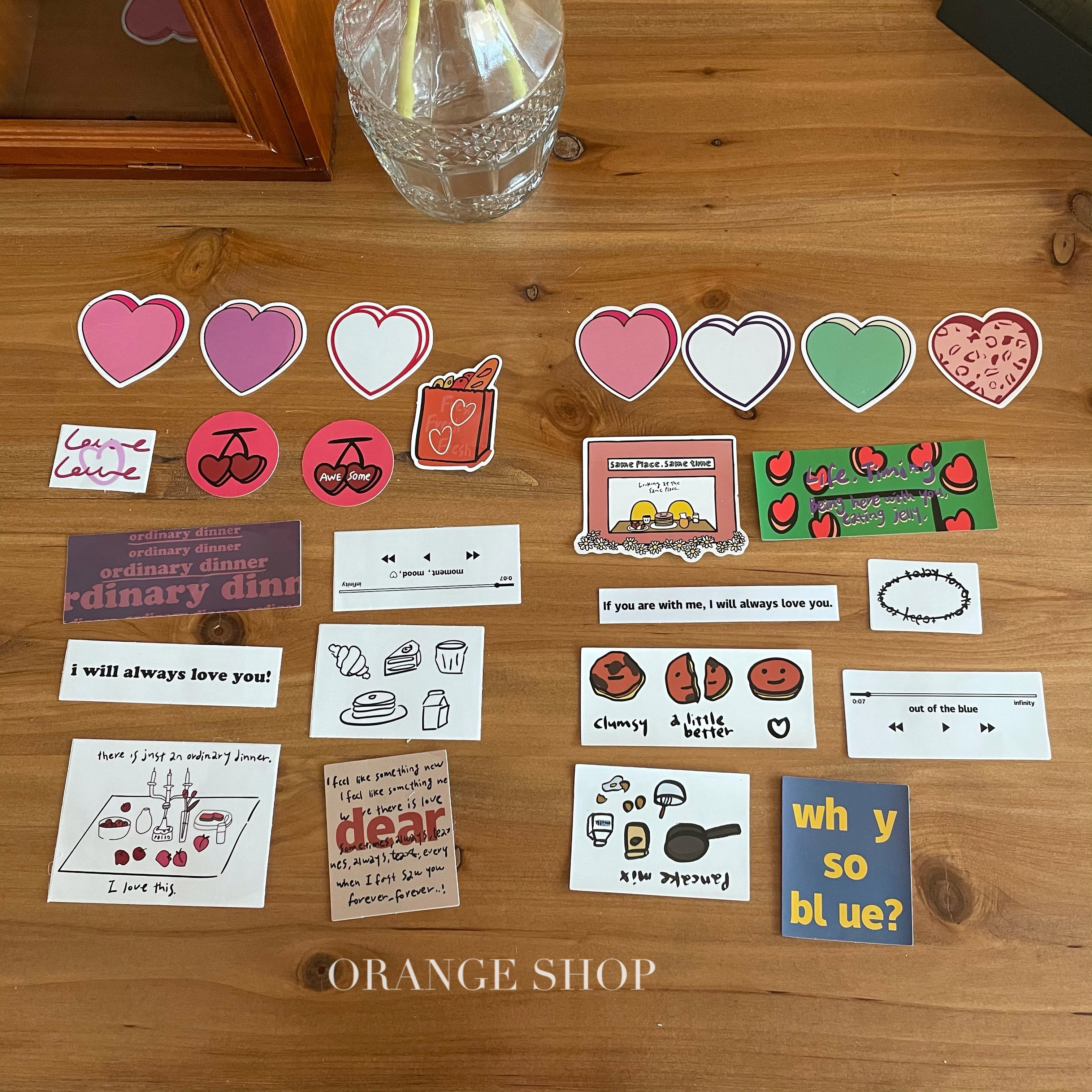 橘子商店mazzzzy可爱少女异形贴纸纸包贴画手账贴纸