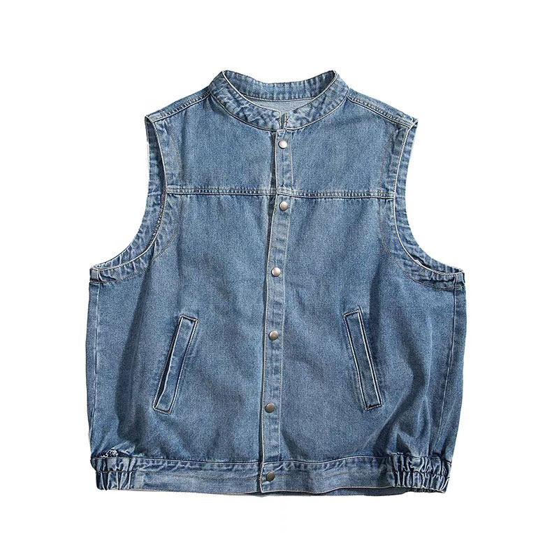 春夏牛仔夹克男士韩版宽松无袖背心潮流ins背心
