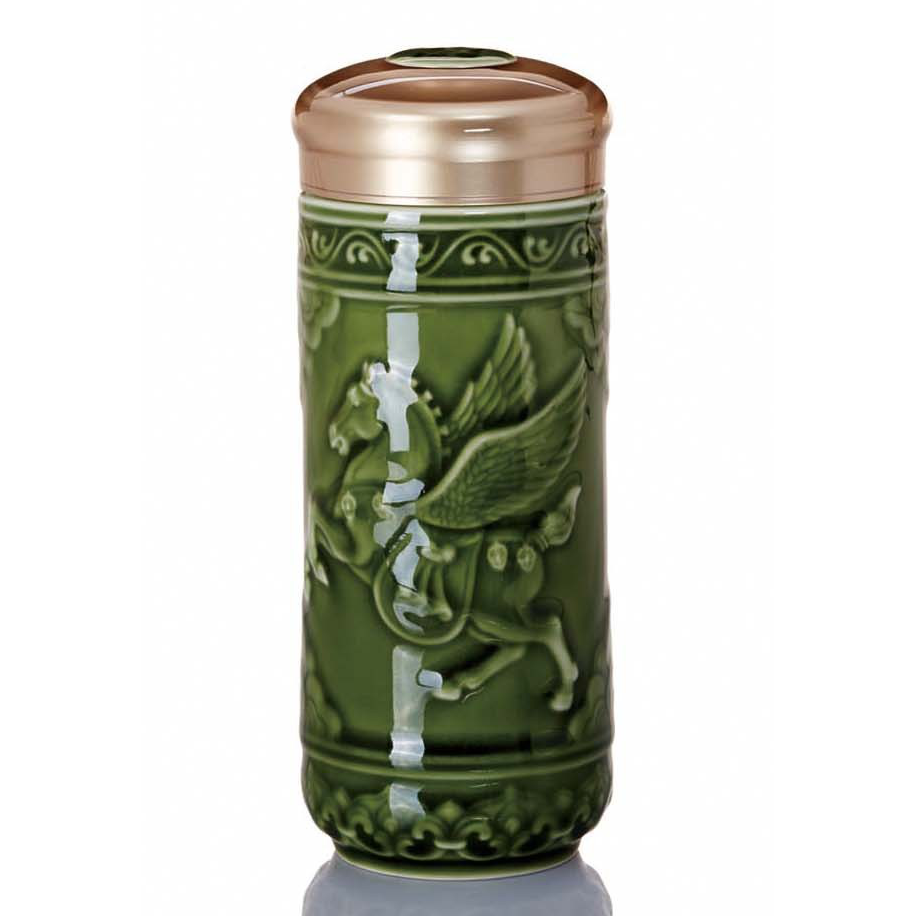 乾唐轩活瓷随身飞黄腾达陶瓷男士家用办公泡茶车载随手杯