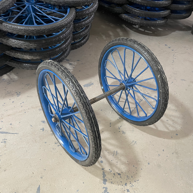 架子车车轮加厚钢筋筋斗板车架子车胎工地推拉平板手推车