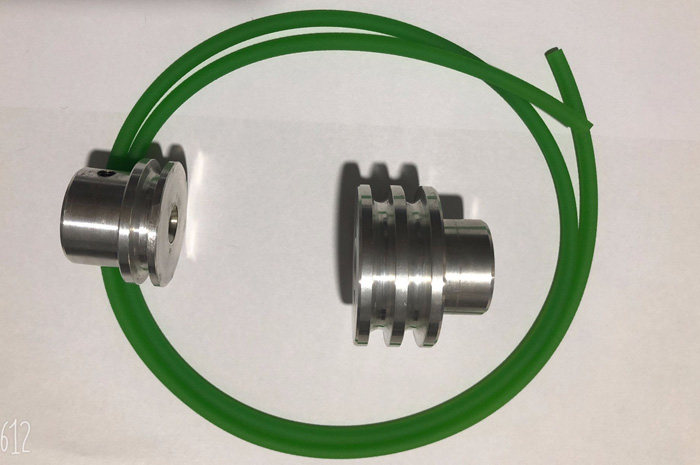 圆带马达型带电机绿色圆形接驳可接传动带热熔传动带