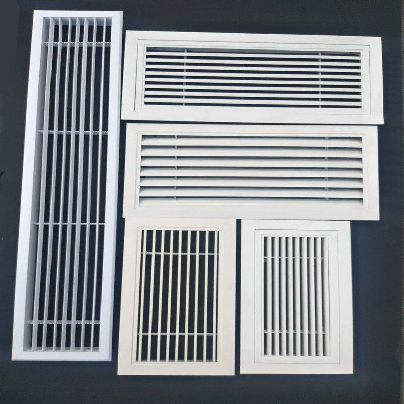 定做铝合金百叶窗风口消防正压检修卫生间通风排气口室内新风系统