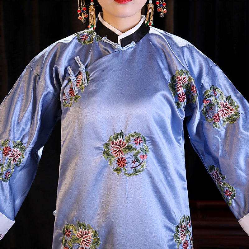 影视皇后福晋满族旗服格格清朝古装延禧同款民族服装