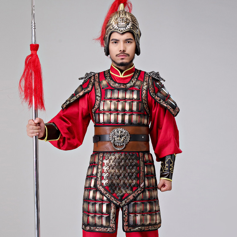 将军影视古装盔甲士兵铠甲武士战袍元帅剧组民族服装