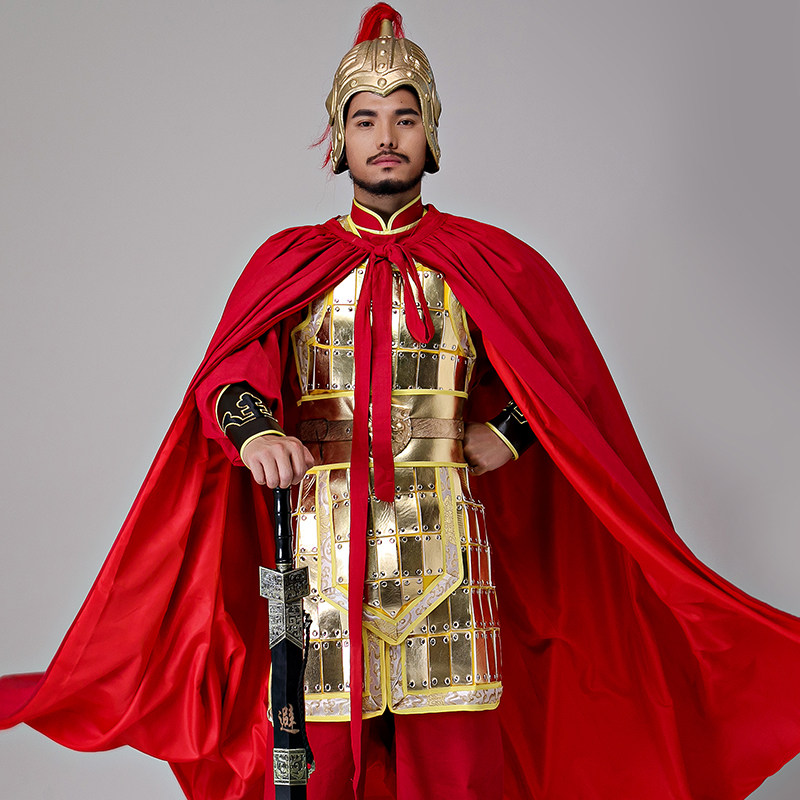 古装影视将军铠甲武士战袍元帅盔甲古装剧剧组民族服装