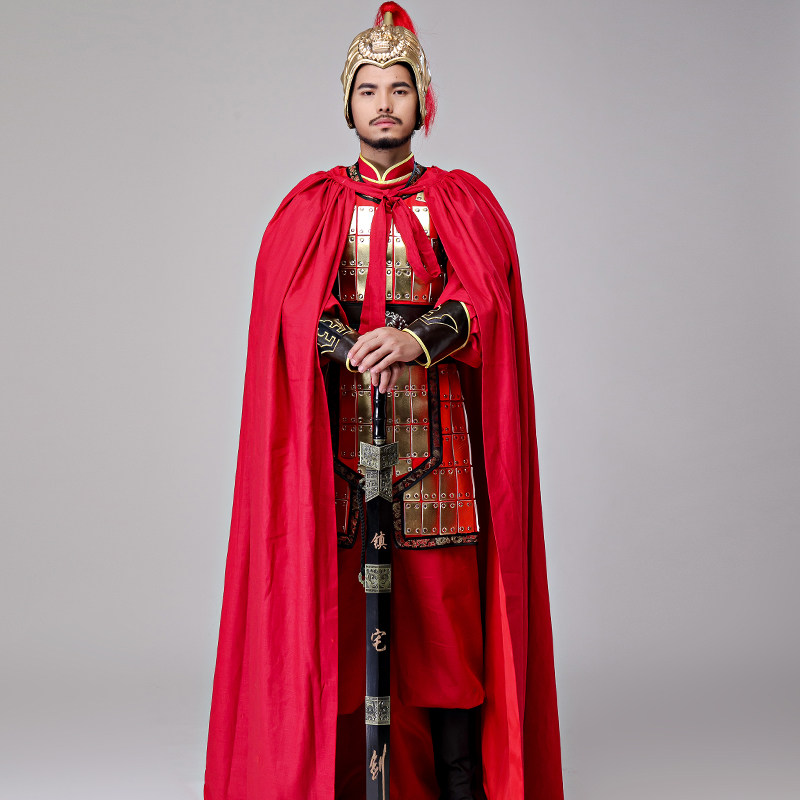 古装影视将军铠甲武士战袍元帅盔甲古装剧剧组民族服装