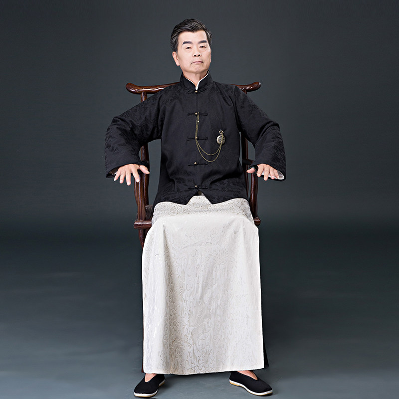 古装影视远大前程同款上海滩民国棉麻长衫长袍民族服装