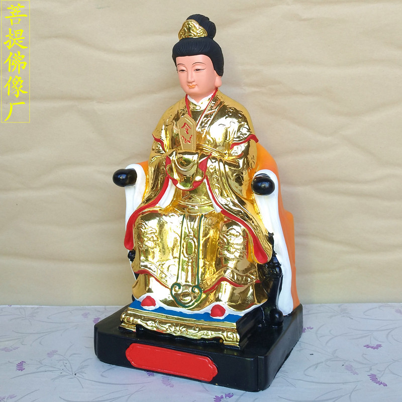 仙姑神像胡仙姑大仙树脂佛像家用摆件12寸道教摆件