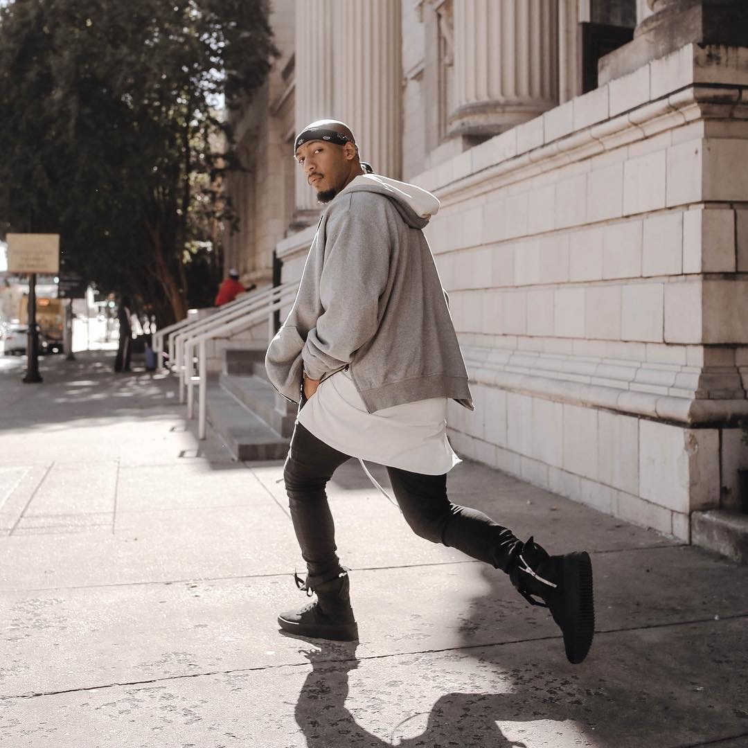 fear of god fog纯色简约高街内搭叠穿潮牌宽松t恤打底衫长袖男