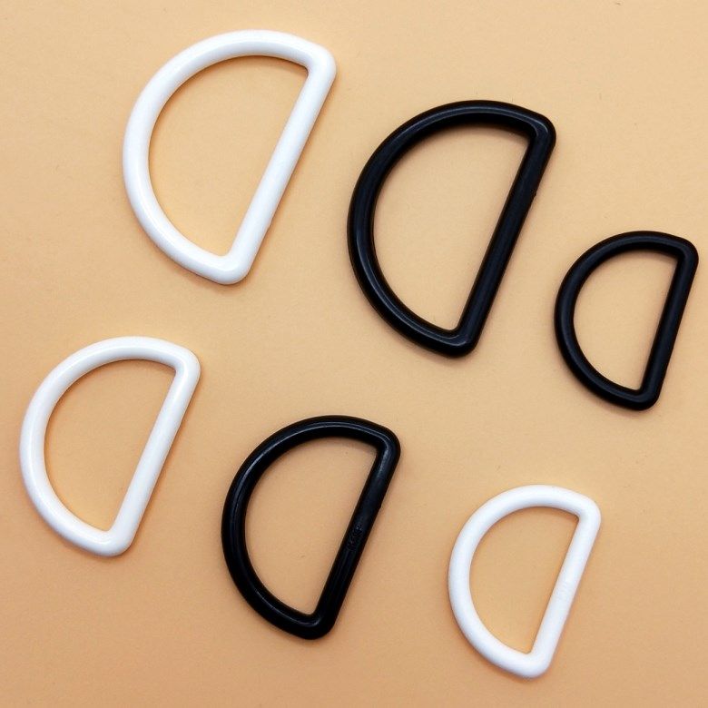塑料d型环半圆孕妇松紧带调节扣d字扣d扣塑料背带扣箱包配件包邮