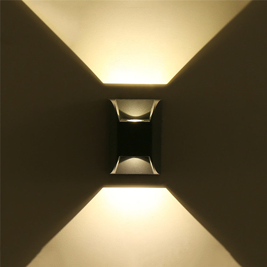 户外壁灯防水双头庭院灯别墅室外上下发光洗墙壁灯