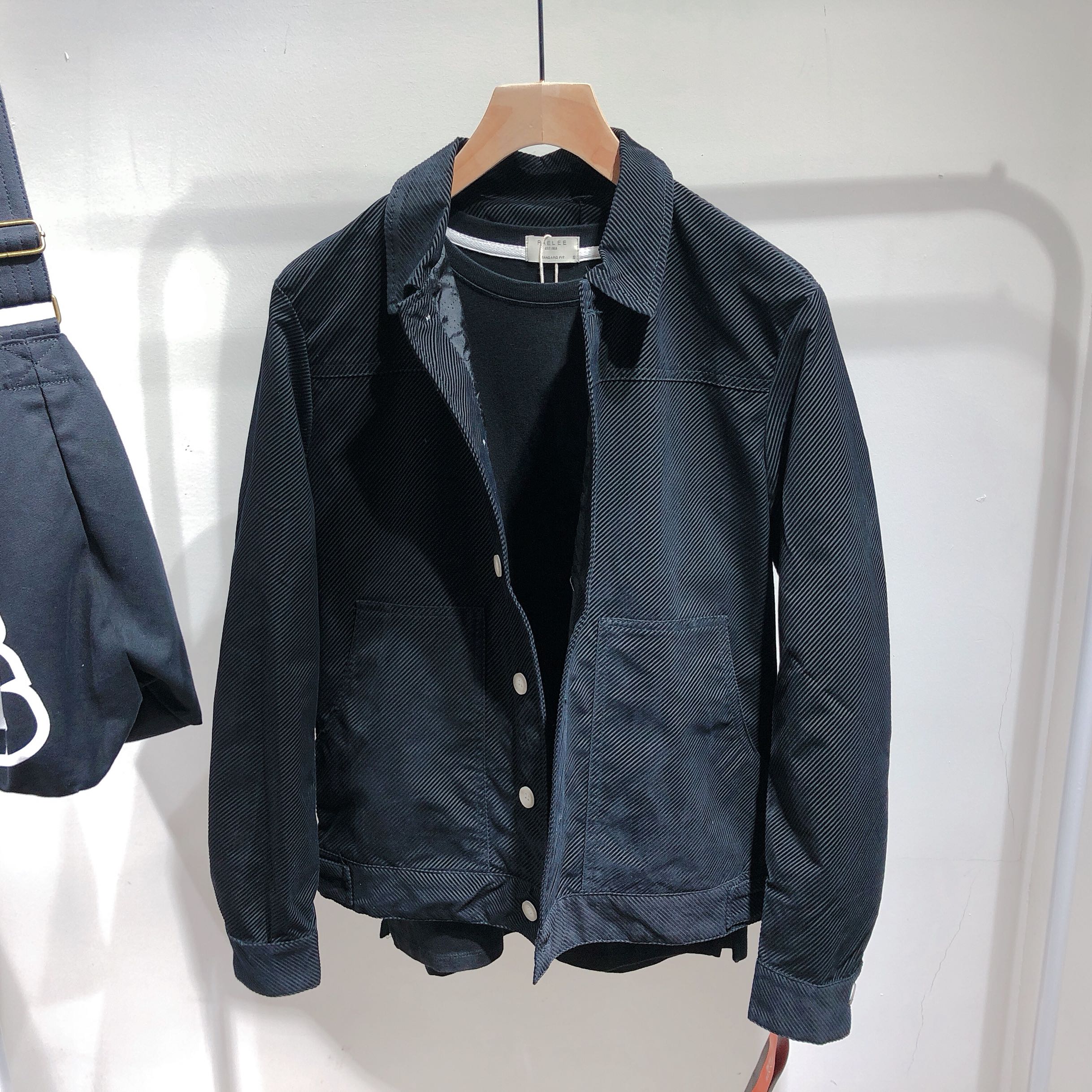 原创夹克男春季韩版简约休闲翻领外衣潮流百搭帅气修身短款外套男