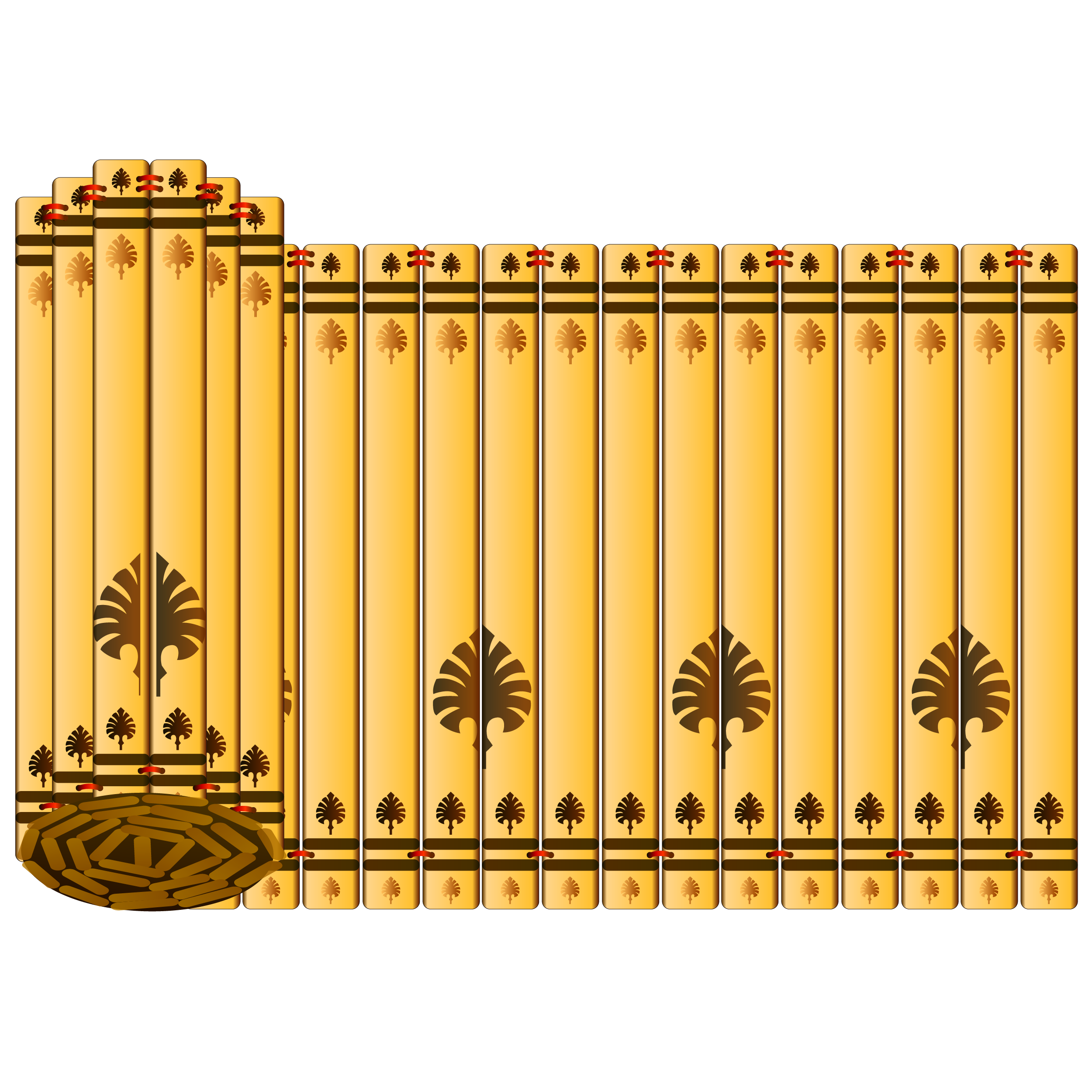 竹简中国国风古书古代书简经书竹雕竹卷书信店面招牌