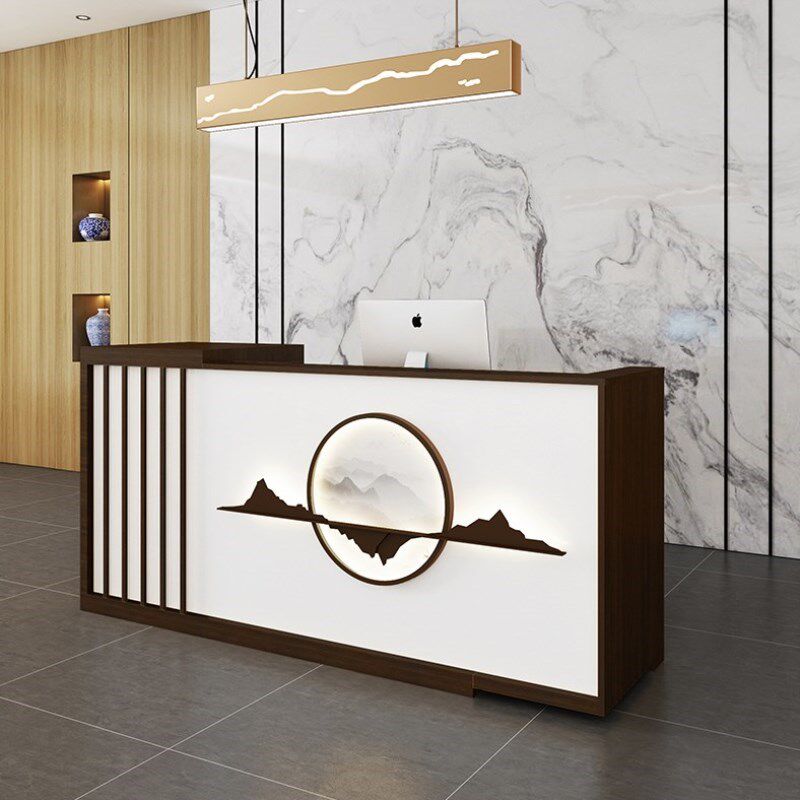 客栈店铺茶叶吧台收银台小型复古茶馆瑜伽餐饮店收银台