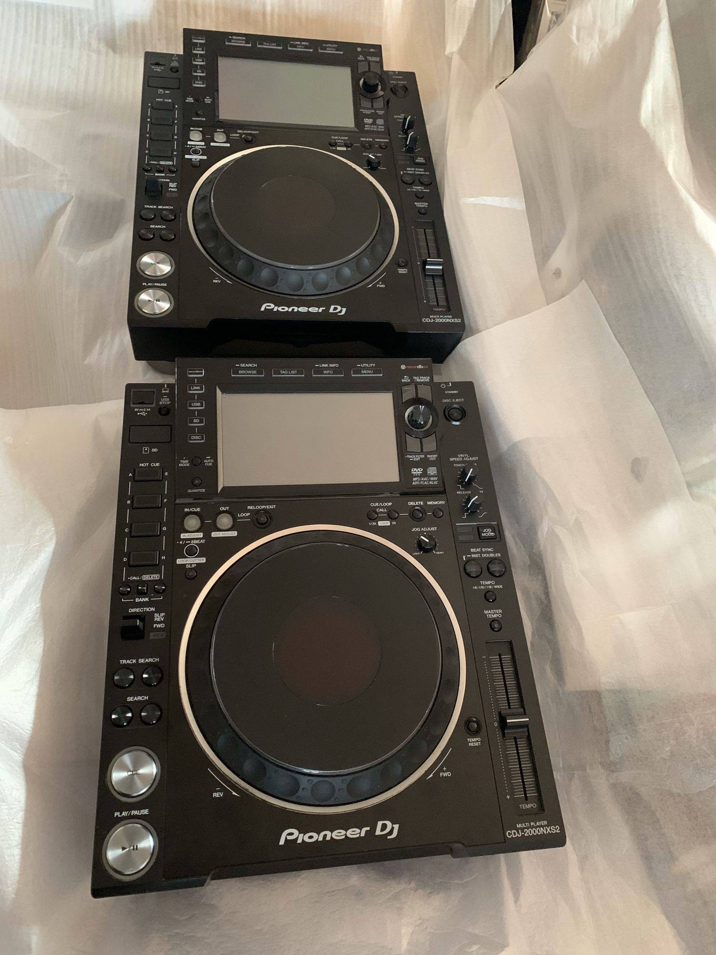 先锋pioneercdj2000nxs2碟机一对支持cdsd带原包装打碟机