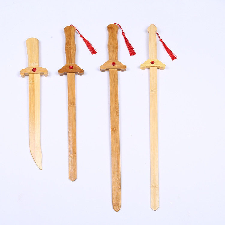 包邮儿童玩具木刀木剑青龙剑男孩刀剑表演竹剑宝剑剑道练习刀道具