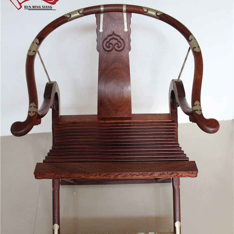 交椅元代明式躺椅王款缅甸花梨圈椅