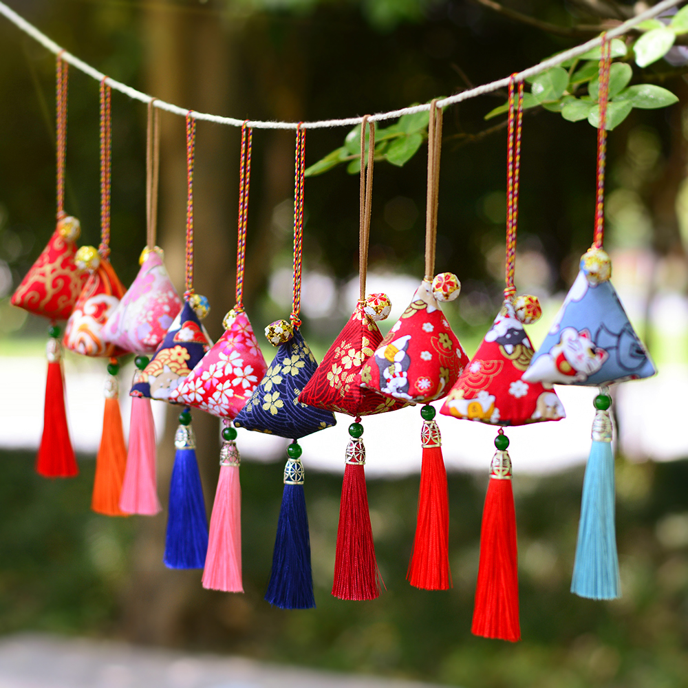 端午节荷包香包粽子艾草驱蚊自制缝制手工古风香包