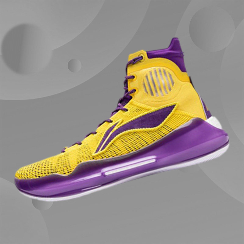 李宁驭帅13代四雷湖人高男子缓震耐磨专业比赛篮球鞋