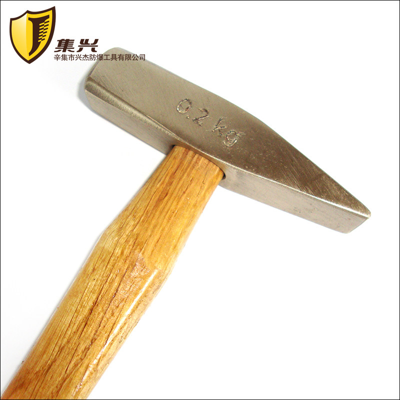 防爆钳工木柄铜锤锤子手锤鸭嘴多种规格钳工锤