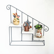 European Style Retro Simple Iron Stair Shaped Flower Rack Wall Small Potted Ornament Shelf Potted Plant Shelf European Style Retro Simple Iron Stair Shaped Flower Rack Wall Small Potted Ornament Shelf Potted Plant Shelf