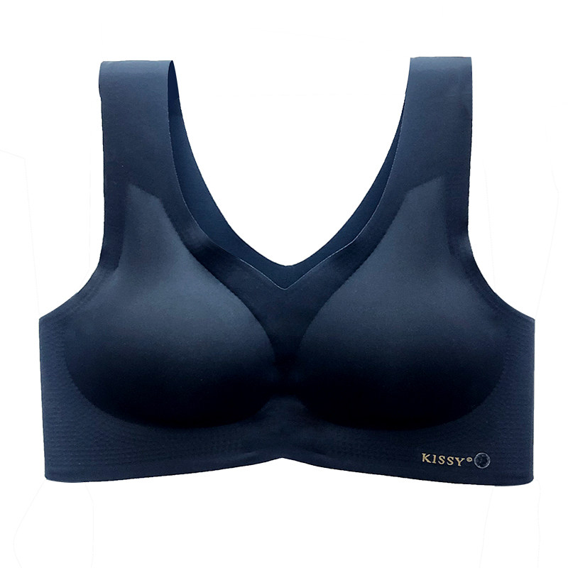 kissy内衣钻石本命年红色无痕钢圈小胸聚拢运动文胸套装