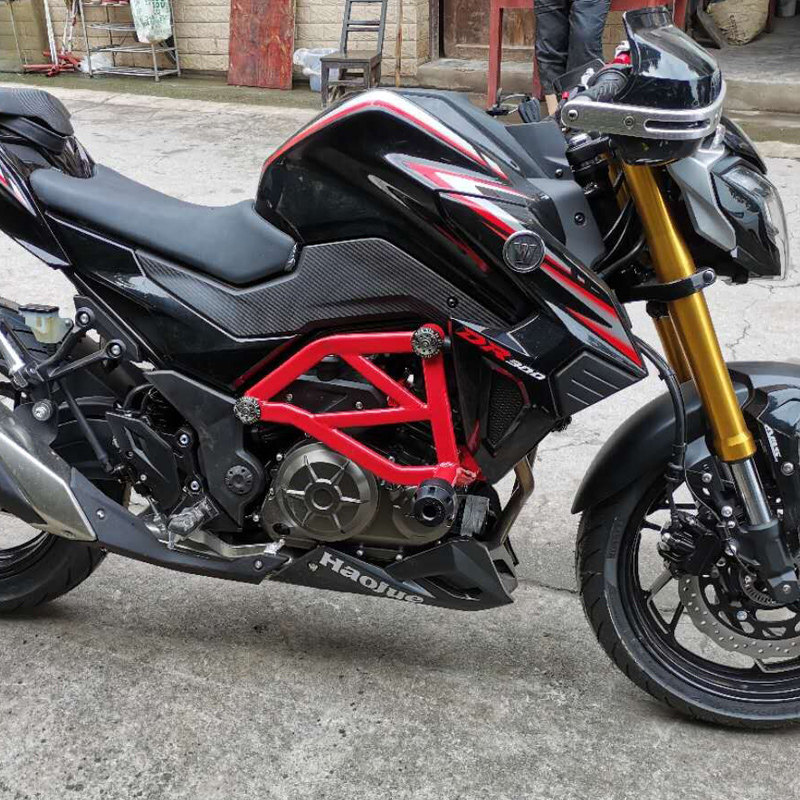 适用于豪爵dr300保险杠改装配件街车dr300摩托车护杠摩托车保险杠