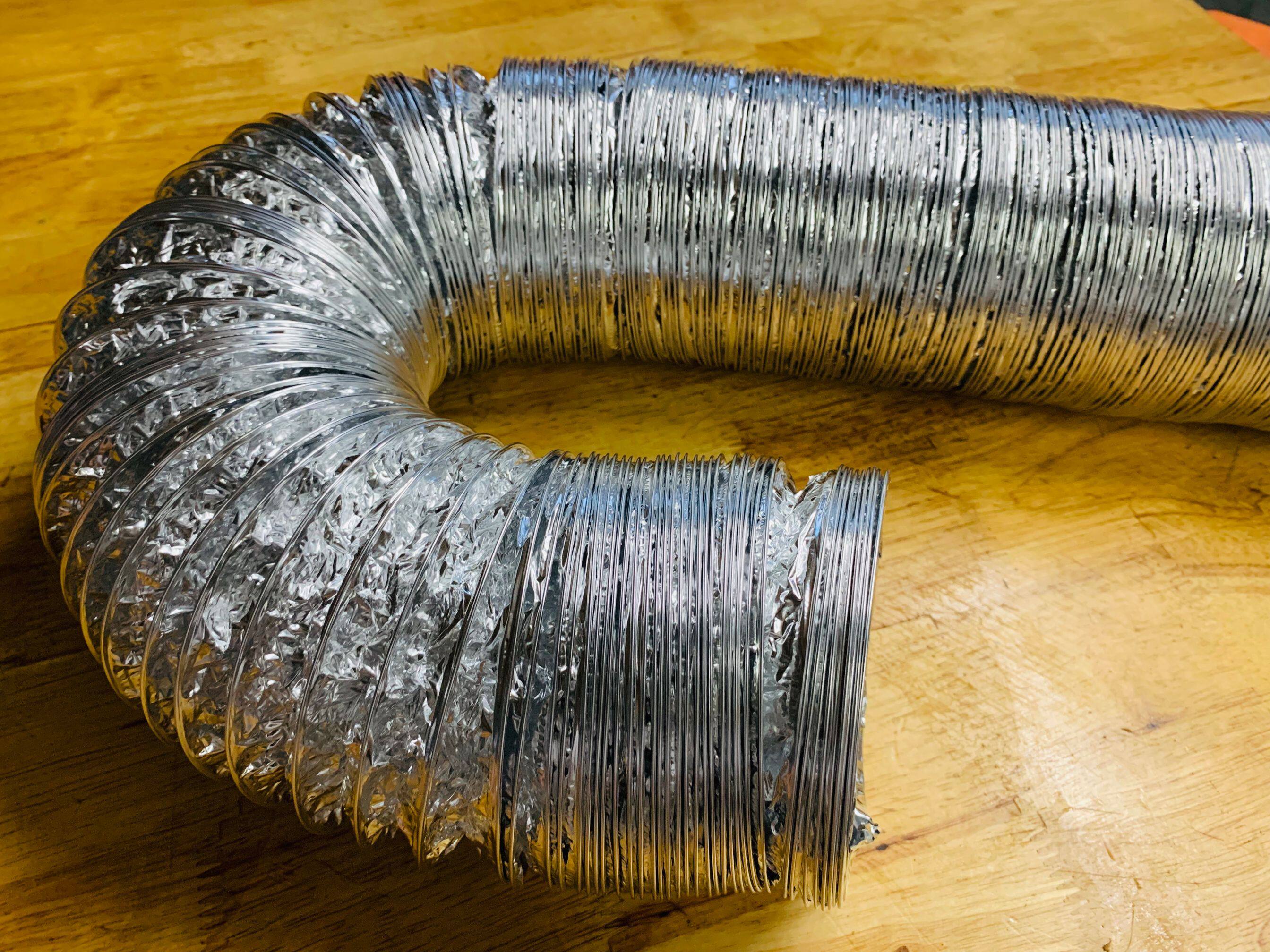 铝箔软管/单层通风管/耐高温排烟管/伸缩波纹管排气管/直径250mm