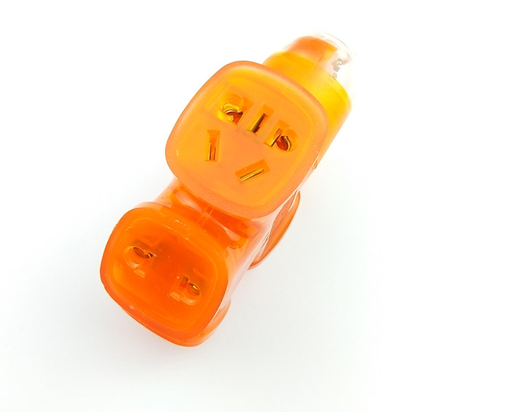 麦莎040大字橡胶地拖插座防摔防爆 人字插摔不烂大功率无线插板 - 痕