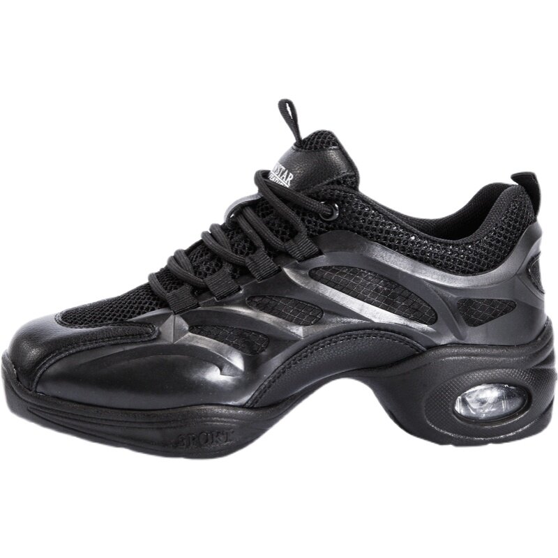 卡路奇真皮广场舞女鞋软底透气中跟跳舞舞鞋现代现代舞鞋