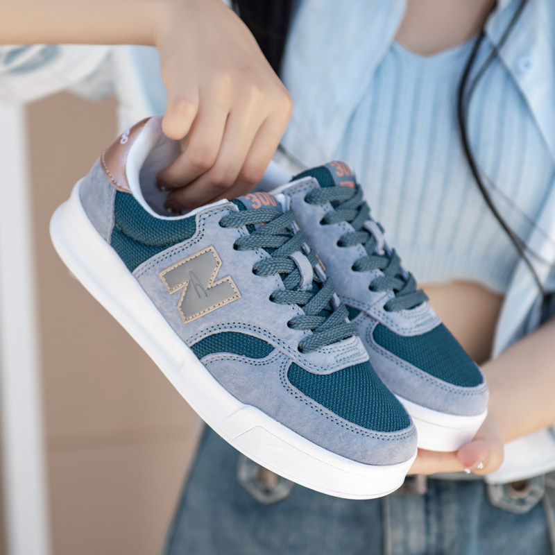官方正品新百伦女鞋nb300板鞋女新款网面透气开口笑板鞋