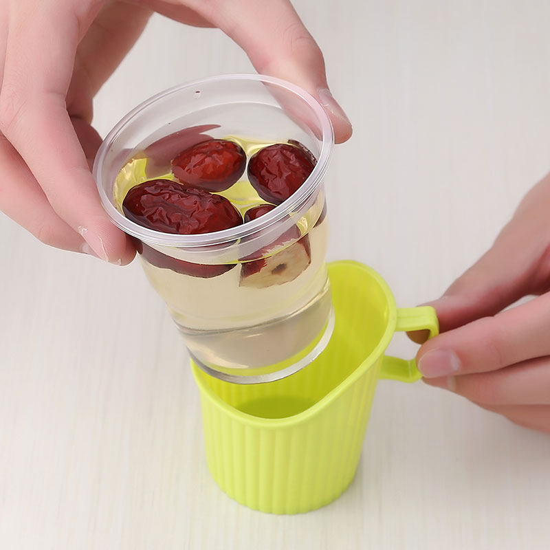 纸杯杯托一次性杯子杯套加厚塑料烫手茶托